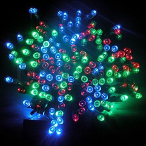 LED vánoční osvětlení 100 ks barevné
