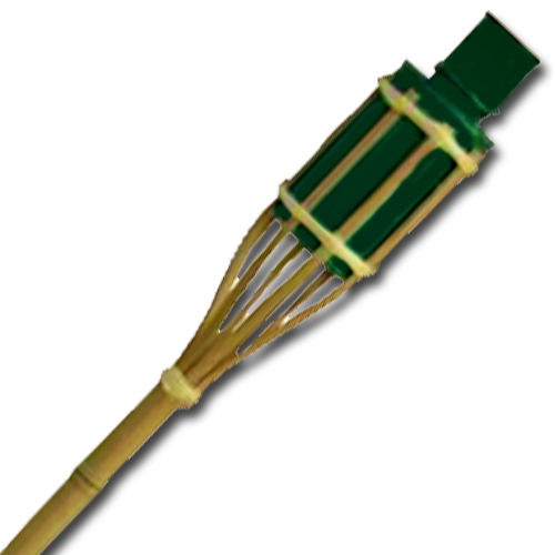 Louč bambusová tyč 60 cm zelená
