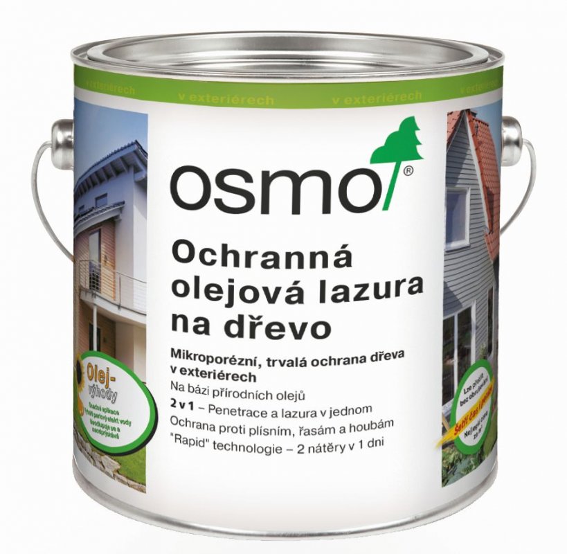 OSMO ochranná olejová lazura na dřevo 2,5 L