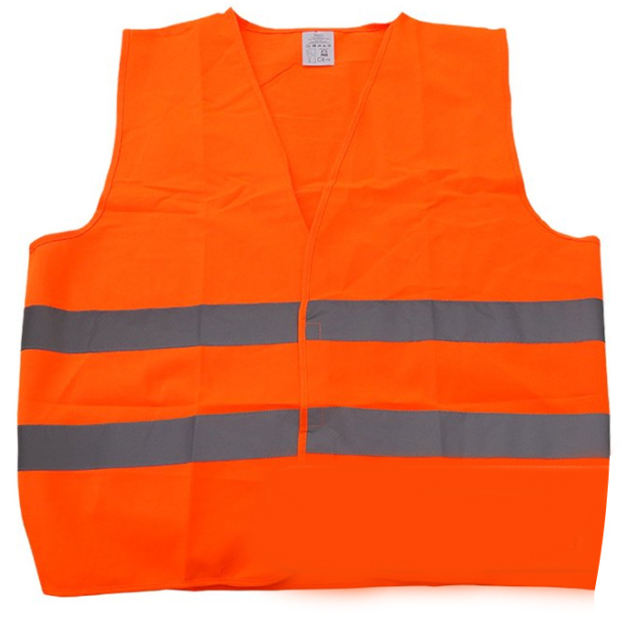 Ochranná výstražná vesta - oranžová xxxl