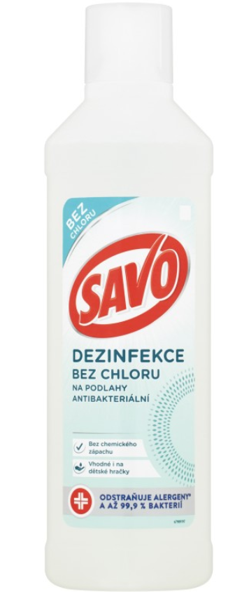 SAVO bez chloru podlahy Antibakteriální 1L