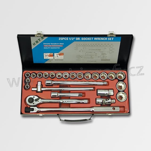 Sada hlavic 12ti-hran 1/2" 25 dílů H4052 HONITON