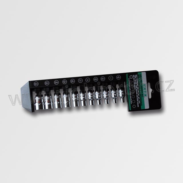 Sada hlavic 1/4" 11 dílů v PVC držáku H2200 HONIDRIVER