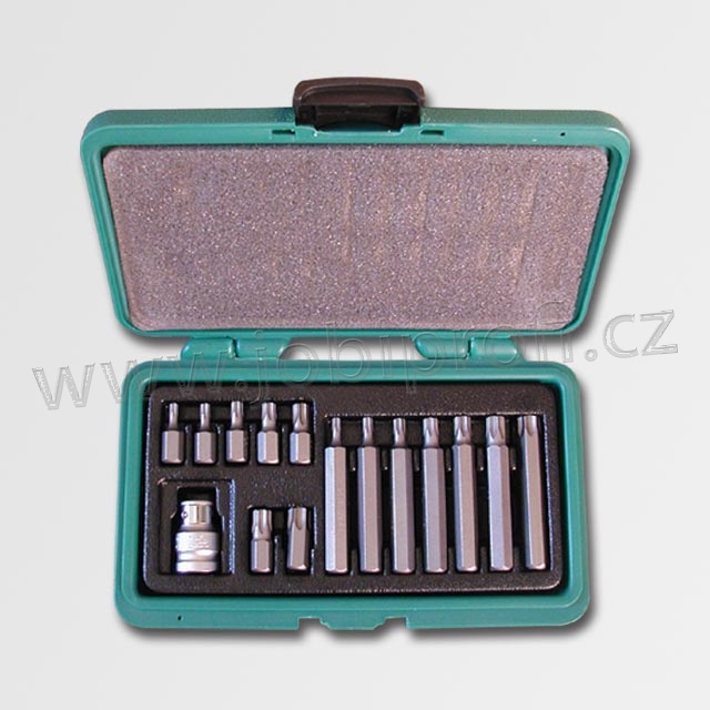 Sada bitů 10 mm TRX T20 - T55 (30 - 75 mm) 1/2" 15 dílů H4015 HONITON