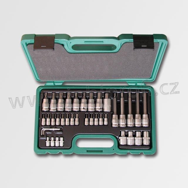 Sada hlavic TRX + IMBUS 1/4" -  1/2" 40 dílů H0204 HONITON