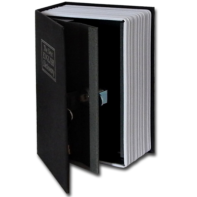 Trezor kniha, 180x115x54mm černá