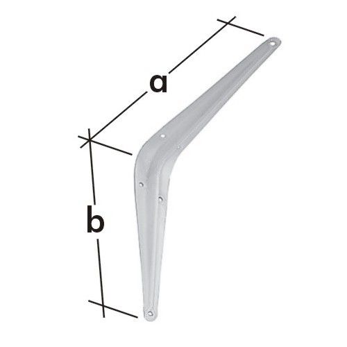 WS 250  konzola ocelová 250 x 200 mm (24kg) bílá 