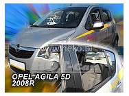 Ofuky Opel Agila 5D 08R (+zadní)